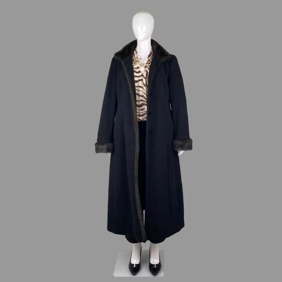 London Fog wool/cashmere Lydia long coat - Picture 3 of 9